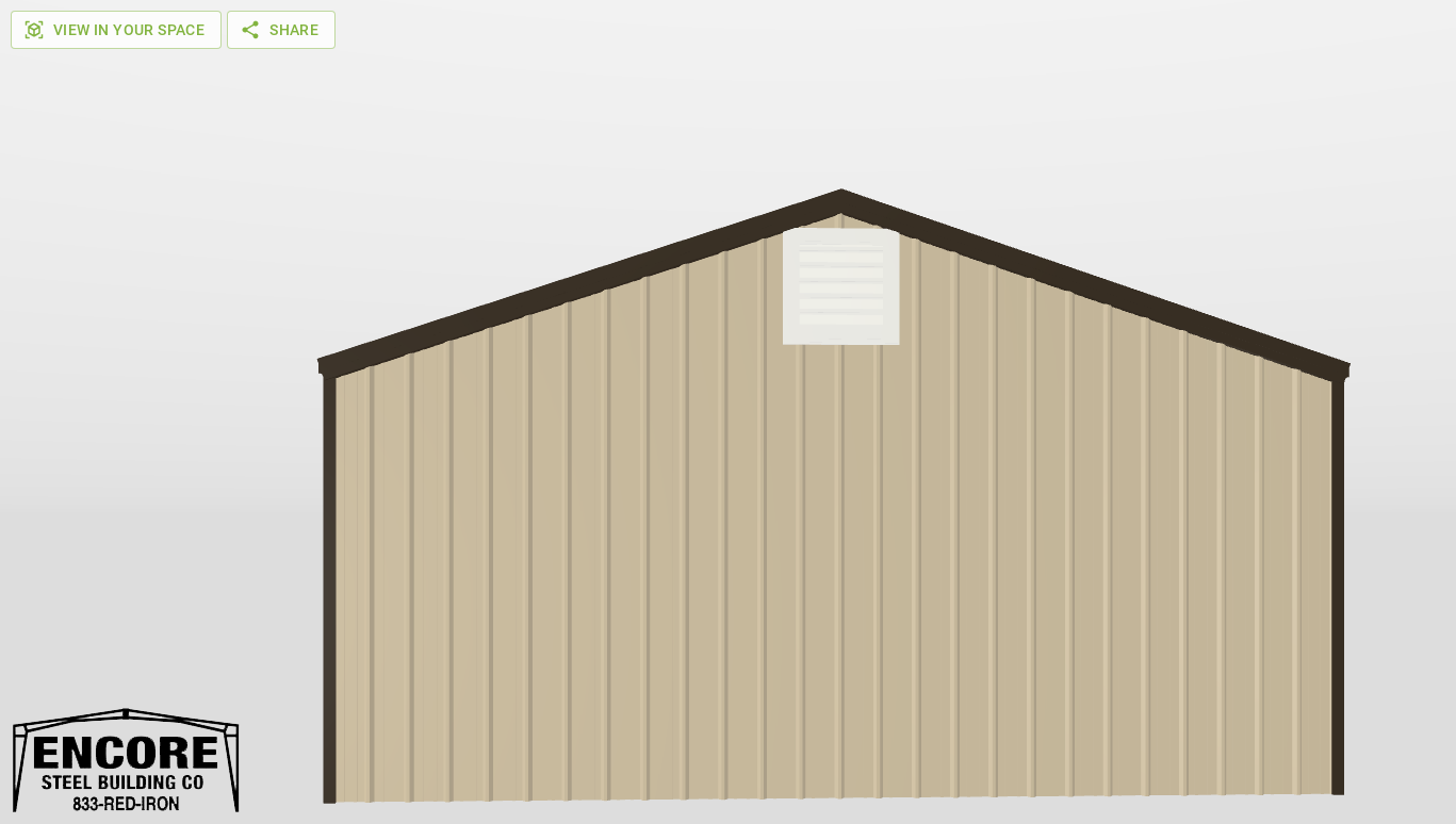 Front Gable 26'X36'X10-tall