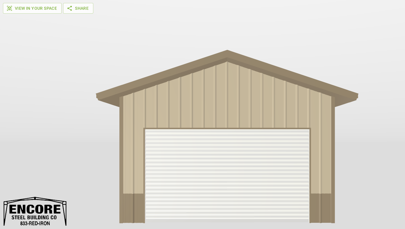 Front Gable 18'X25'X10-tall
