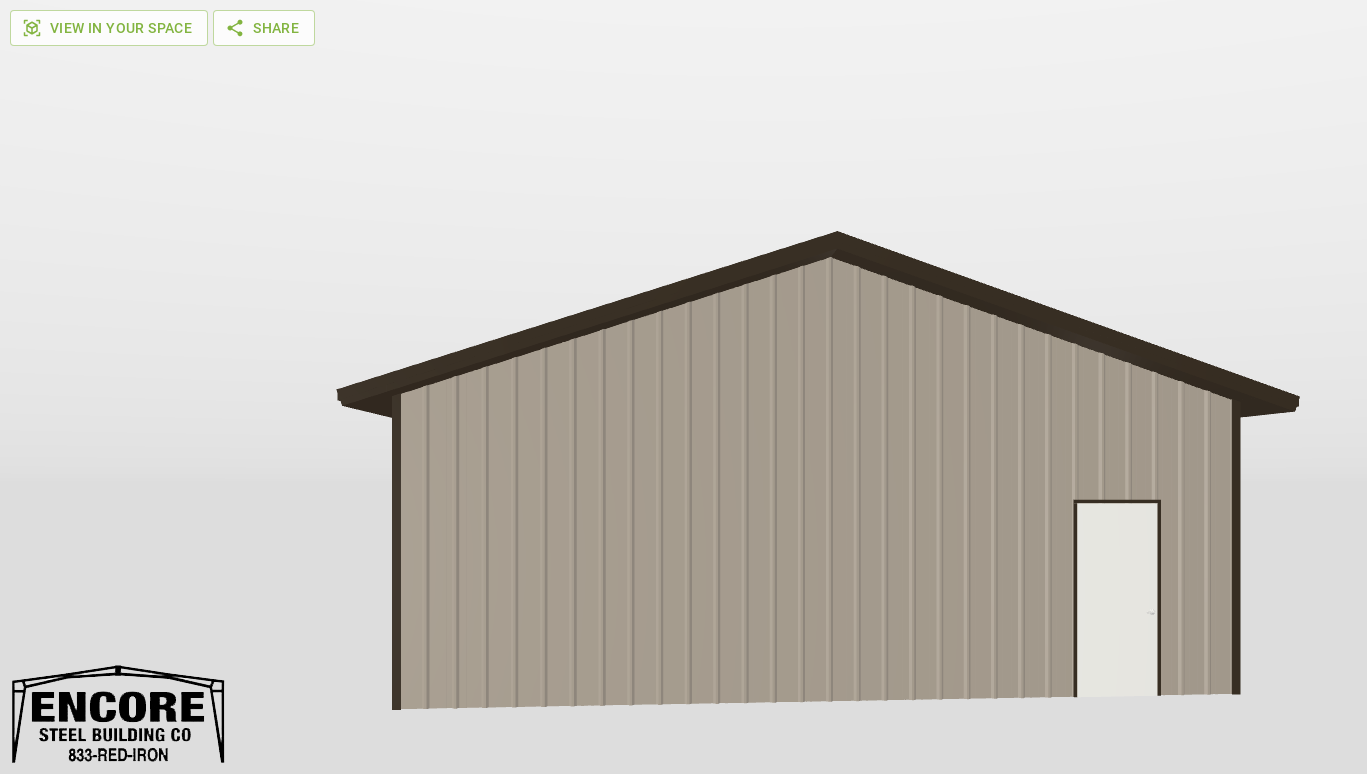 Front Gable 30'X48'X10-tall
