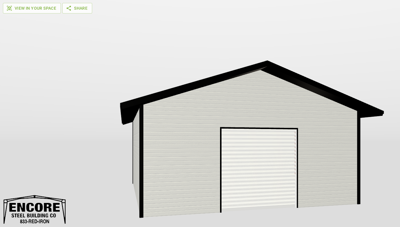 Front Gable 20'X22'X8-tall